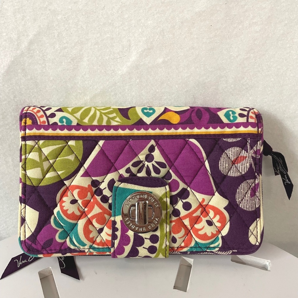 Vera Bradley Women's Wallet Quilted Zip Around Clutch Purse Multi Pattern